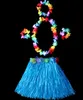 30/40/60 cm hawaïen herbe danse jupe jeu Performance Costumes Fans acclamer accessoires fête décoration Hula graminées jupe 5 pièces ensemble
