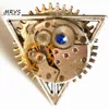 steampunk gotico punk hip hop rock orologio meccanico parte movimento Doni della Morte aperto un anello da dito uomo donna gioielli vintage