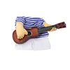 NOUVEAU Hot vente Pet dog guitarist vêtements drôle guitare costume chien chat chat drôle jouer guitare vêtements