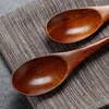 2 шт. Деревянная ложка вилка установить портативные столовые приборы набор деревянные ложка салат вилка японский стиль посуда набор деревянные посуды посуда посуда