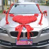 Simulation de mariage, ensemble de décoration de voiture de mariage, arrangement floral avant, fournitures de mariage, vente en gros