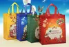 Shopping bag di grande capacità di Natale 4 colori sacchetti regalo non tessuti di alta qualità borsa prezzo economico all'ingrosso