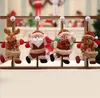 Cute Christmas Tree Decoration Pendant Santa Clause Bear Snowman Elk Doll Hanging Ornaments Christmas Decoration for Home TO859