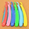 Meisha 1pcs Barber Hair Barber Blades Razor Changement Blade pliage Couteau à raser Femmes Makeup Stroting HEEBROW COUTEAU 10PCS BLA6562415