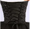 Black Mini Short Tulle Party Dresses Pretty Strapless Beading Lace-Up Back Short Homecoming Dress Sweet 16 Dresses274p