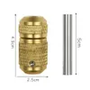 Stainless Steel Tattoo Grip With Stem Portable Tattoo Grips Self-locking Tattoo Grip Auto Lock Golden Handle