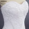 Amandabridal robe de mariée Sexy sirène robes de mariée Vintage dentelle robe de mariée 2022 avec bretelles détachables pli Layer225C