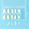 100Pcs Ballerina Shape False Nails Tips Practice Polish Gel Artificiale Falso Nail Art Display Salone naturale trasparente decorato