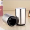 Bar Tools Stainless Steel Beer Bottle Opener Magnetic Automatic Beer Opener Portable Push Down Bottle Openers Kitchen Accessorie b166