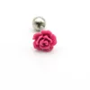 Rose Flower Ear Stud Earrings for Women Simple Cute Girls Jewley Candy Wholesale 316l STAINLESS STEEL Brincos Tragus lage2509120