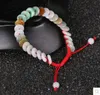 Natural Myanmar Emerald Safety Buckle Armband Kvinnor Fulu Shou Tre-Color Cui Yuen Dunk Jade Bracelet Partihandel