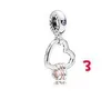 Fashion 20Pcs Family Tree Bowknot Mom Happy Love High-heel shoe Charm Sterling Silver European Charms Bead Fit Pandora Bracelets DIY Jewelry