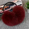 Women's Winter Real äkta Fox Fur Earmuff med Velvet Hoopladys Earcap 8 Colors Warm Soft3003