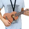 1 pc's verstelbare ukelele strap gitaar mandoline instrument haak zwarte gitaaraccessoires zwart hang nek8678182