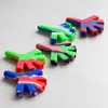 Nouvelle Arrivée Colorfull Silicone Pipe Fumer Pipe Mini Herb Eau Narguilé Multi Couleurs Portable Main Tabac Bécher 470