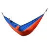 Bärbar nylon tyg dubbel person fallskärm hängmatta trädgård utomhus camping säkra hängande säng barn sömn svänger dda770