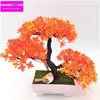 1pc Welcoming Pine Emulate Bonsai Simulation Decorative Artificial Flowers Fake Green Pot Plants Ornaments Home Decor3148