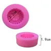 Bakken Gebak Gereedschap Groothandel- 3D Round Wheel Tire Tire Cake Decorating Fondant Silicone Mold Topper Mold 1pc Kinderen