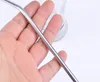 Stainless Steel Drinking Straws Reusable Straws Metal Drinking Straw Bar Drinks Party wine Accessories 6MM*0.5*215 KKA4489