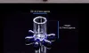 흡연 액세서리 꽃 유리 스탠드 화려한 거품 탄수화물 캡 뱅커 10mm 14mm 18mm 조인트 유리 장비 용 물 봉