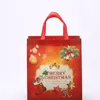 Stor kapacitet shoppingväska med jul 4 färger icke -vävda presentpåsar hög kvalitet billig prispåse grossist