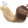 100g 40pcs ombre # 8/613 brun till ljus färg silke rakband i hårförlängning i lager