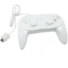 새로운 흑백 화이트 유선 클래식 컨트롤러 프로 Jypad Gamepad Wii U Wii 원격 고품질 빠른 배