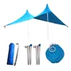 Waterdichte Sunshade Tarp Shelter Luifel Canopy Camping Beach Tent Cover, Lichtgewicht opvouwbaar