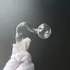 Hot Sell Unique Thick Glass Oil Burner Pipe Glass Pipes 14mm 18mm Male Female Joint Glass Bubbler Oil Burner For Dab Rig