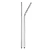 Colorful Stainless Steel Drinking Straw 21.5cm Straight Bent Reusable Straws Juice Party Bar Accessorie OOA4998