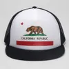 Dongking Fashion Trucker Hat California Flag Snapback Mesh Cap Retro California Love Vintage California Republic Bear Top D18110601892