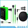 Mobiltelefonörlurar Razer Hammerhead Pro V2 hörlurar i öronörluftmikrofonen med Retail Box Gaming Headset Bullisolisolering Stereo Bass 3,5 mm