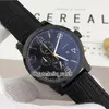 Pas cher nouvelle date U0111684 PVD noir 111684 chronographe à quartz cadran noir montre pour homme bracelet en cuir de haute qualité nouvelles montres hello_watch