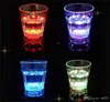 Kolorowe światło LED Light Luminous Cup przezroczysty ośmiokątny kubek plastikowy indukcyjny wodny Tumbler do nocnego klubu bar 4 9jc ff