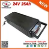 High Safety In Night 700W Electric Bike Battery 24V 25Ah Rear Rack Battery with Tail Light Used 2.5Ah 18650 cell FREE SHIPPING