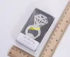 50st / lot Diamond Ring Crystal Bottle Opener för bröllop Favor Favorit med presentförpackning Elegant Bachelorette Party Favor