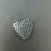 Flerfärgad 20mm hjärta form naturlig lava sten sten pärlor DIY eterisk oljet diffusor hängen smycken halsband örhängen gör