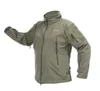 511 taktische Herren Outdoor Softshell Jacke Wasserdichter Mantel Haifischhaut Softshell Hoodie Hunting Duty Schwarz