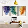 Nordic Moderne Aquarell Abstrakte Lila Grün Orange Leinwand Malerei Öl Gemalt Wand Bild Kunst Poster Hause Wohnzimmer Decor3174