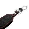 Läderbilsnyckelfodral för Volkswagen Jetta Mk6 Tiguan Passat Golf Polo CC Bora Car Remote Control Tangent Cover Automobiles Keychain