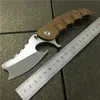 Behemoth Dev Beast Katlanır Bıçak Flipper Jilet D2 Blade Çöl Çelik Kolu Taktik Dişli Avcılık Bıçaklar Hediye Erkekler için EDC Aracı