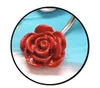 Cheap Boutique Ceramic Rose Shape Navel Belly Sexy Piercing Body Jewelry Piercing Septo Medical Steel 3 Colors Wholesale