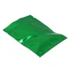6 размеры 100 шт Зеленая алюминиевая фольга молния замок еда долговременное хранение сумки майлар фольга Тип сумки с застежкой молнией печенье мешок