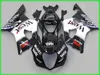 مجموعة fairings أبيض أسود لـ SUZUKI GSXR 1000 K3 2003 2004 fairing kit GSXR1000 03 04 هيكل السيارة GSXR1000 GH36