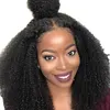Diva Mongolian Afro Kinky Curly Black Women Glueless full hd Parrucche per capelli umani anteriori in pizzo Pre pizzicate con parrucche vergini per capelli per bambini per donne nere