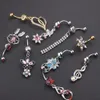 Dangle Belly Ring Wholes 20pcs mix style nombril bouton piercing bijoux de corps barbell2394