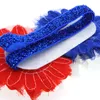 Neonate US Independence Day Fasce per capelli con strass in chiffon con fiore Fascia per capelli Sparkle Bands 4th of July Fascia per capelli Copricapo a righe 8 colori