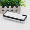 60 pçs / lote 2D Sublimação caso de telefone de silício para iPhone xs borracha tampa de transferência de calor para iphone xr xs max com placa de alumínio
