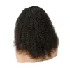 Diva mongol afro crespo encaracolado preto feminino sem cola full hd frente do laço perucas de cabelo humano pré arrancadas com cabelo de bebê perucas virgens para mulheres negras