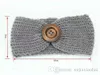 13 Kolory Baby Fashion Wool Szydełkowe Opaski z przyciskiem Miękkie Wygodne Knitting Hairbands Do Noworodka Winter Warmer Head Wrap
